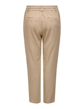 Pantalon Only Poptrash Linen beige