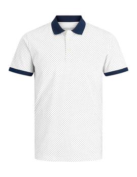 Polo Jack&Jones New Terrakota blanco