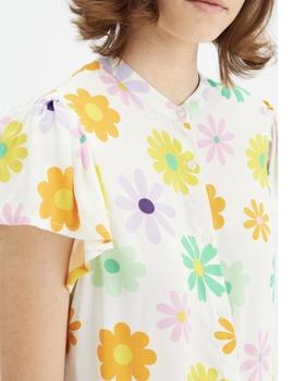 Camisa Compañia Flores beige