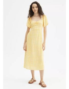 Vestido Compañia Cuadros amarillo