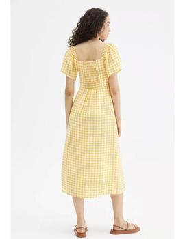 Vestido Compañia Cuadros amarillo