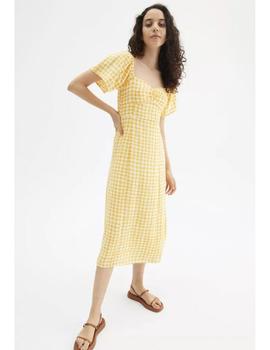 Vestido Compañia Cuadros amarillo
