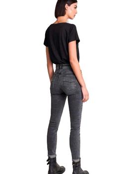 Pantalón Salsa mujer secret glamour negro gastado