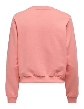 Sudadera Only Bianca coral