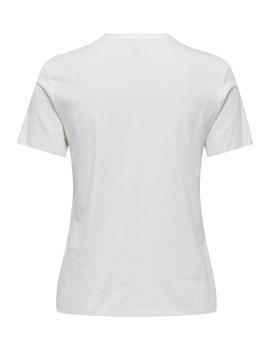 Camiseta Only Lucy Tigre blanca