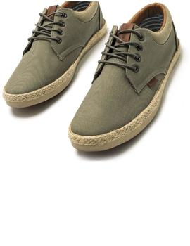 Zapas Mustang Chico Loneta verde