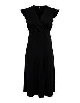 Vestido Only May Liso negro