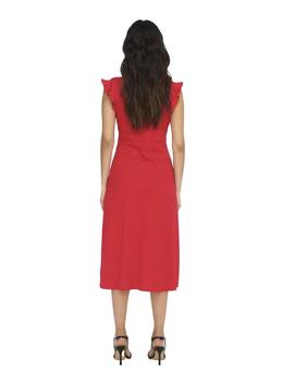 Vestido Only May Liso rojo