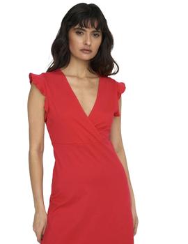 Vestido Only May Liso rojo