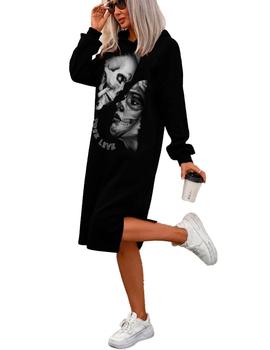 Vestido La Sal Largo Kiss negro