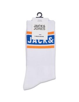 Calcetines Jack&Jones Ading blanco/azul