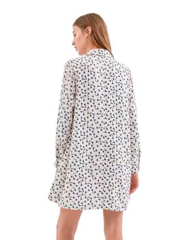 Vestido Compañia Flores Corto beige