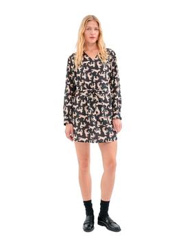 Vestido Compañia Caballos corto negro