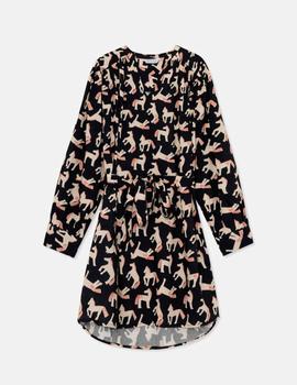 Vestido Compañia Caballos corto negro