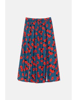 Falda Compañia Flores azul