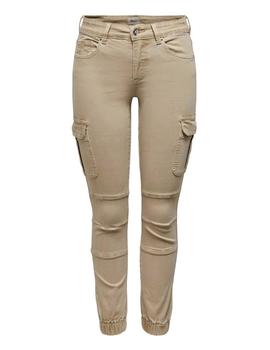 Pantalon Only Missouri Cargo beige