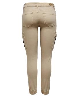 Pantalon Only Missouri Cargo beige