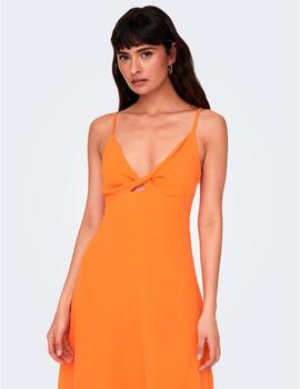 Vestido Only Mette naranja