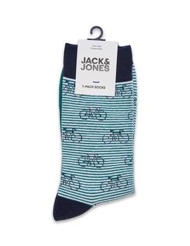 Calcetines Jack-Jones Ading rallas verde