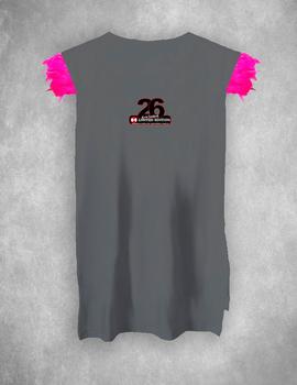 Camiseta La SaL Rose chica desgastada