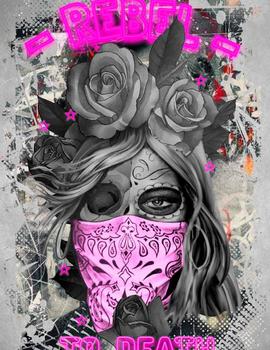 Camiseta La SaL Rose chica desgastada