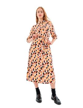 Vestido Compañia Manchas Largo beige