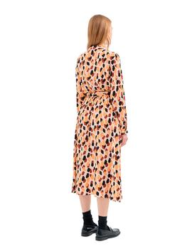 Vestido Compañia Manchas Largo beige