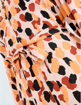 Vestido Compañia Manchas Largo beige