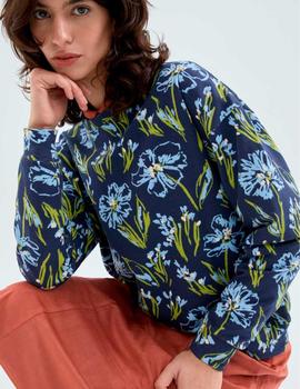 Sudadera Compañia Flores marina