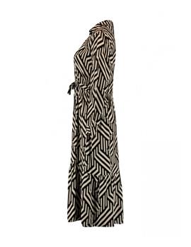 Vestido Hailys Rayas beige/negro