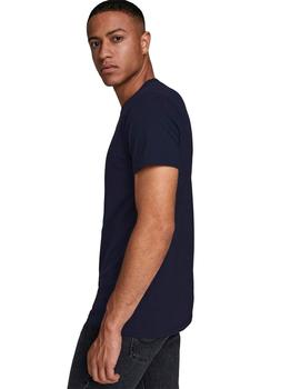 Camiseta Jack&Jones Basic marina m/c