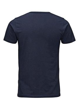 Camiseta Jack&Jones Basic marina m/c