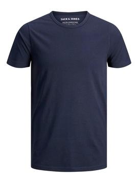 Camiseta Jack&Jones Basic marina m/c