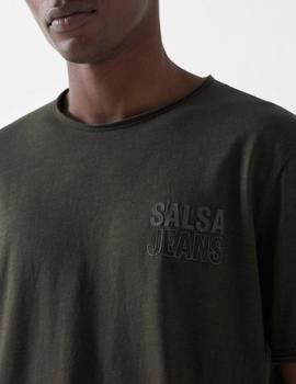 Camiseta Salsa Logo kaki