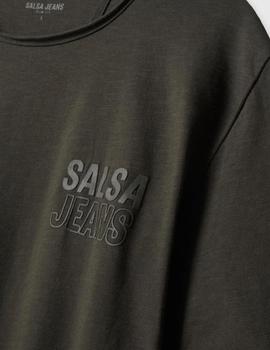 Camiseta Salsa Logo kaki