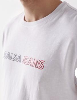 Camiseta Salsa Logo blanca