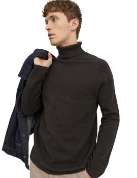Jersey Jack&Jones Hill Cuello Alto marron
