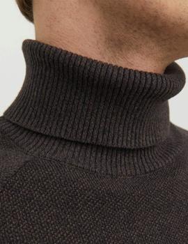 Jersey Jack&Jones Hill Cuello Alto marron