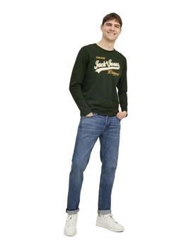 Camiseta Jack&Jones Logo ML verde