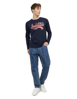 Camiseta Jack&Jones Logo ML marina
