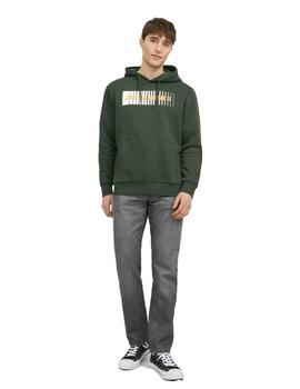 Sudadera Jack&Jones Corp Logo verde