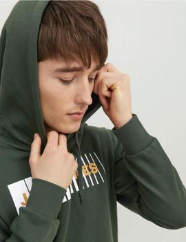 Sudadera Jack&Jones Corp Logo verde