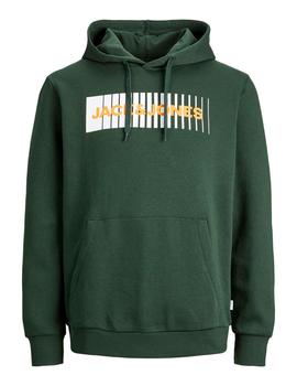Sudadera Jack&Jones Corp Logo verde