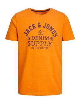 Camiseta Jack&Jones Logo naranja