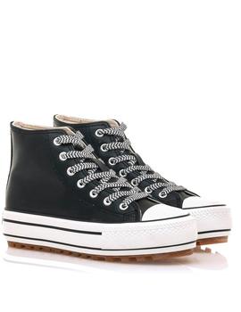 Botin Mustang Plataforma negro
