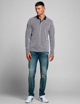 Polo Jack&Jones Bluwin M/L azul