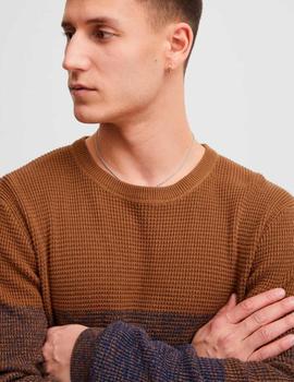 Jersey Blend marron/marino