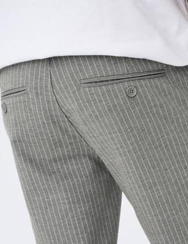 Pantalon Only&Sons Mark Rayas gris