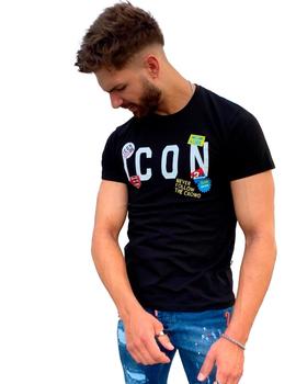 Camiseta Ovds Icon Parches negra