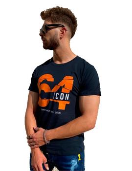 Camiseta Ovds 4 negra/naranja